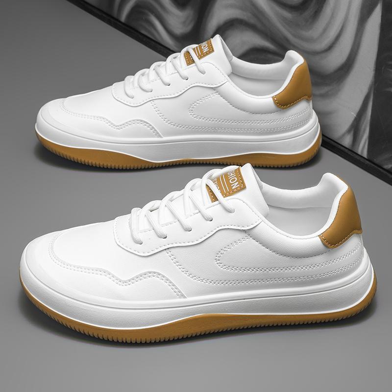 Lace-Up Skateboard Shoes Suitable Outdoor Leisure Activities Walking Jogging ShoesHigh Quality Men Casual Leather Board Shoes