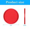 CGEAMDY 4 Pack Car Cup Holder Coasters, 7cm Anti-Slip Silicone Automatic Insert Cup Coasters for Men and Women Interior Accessories (Red)