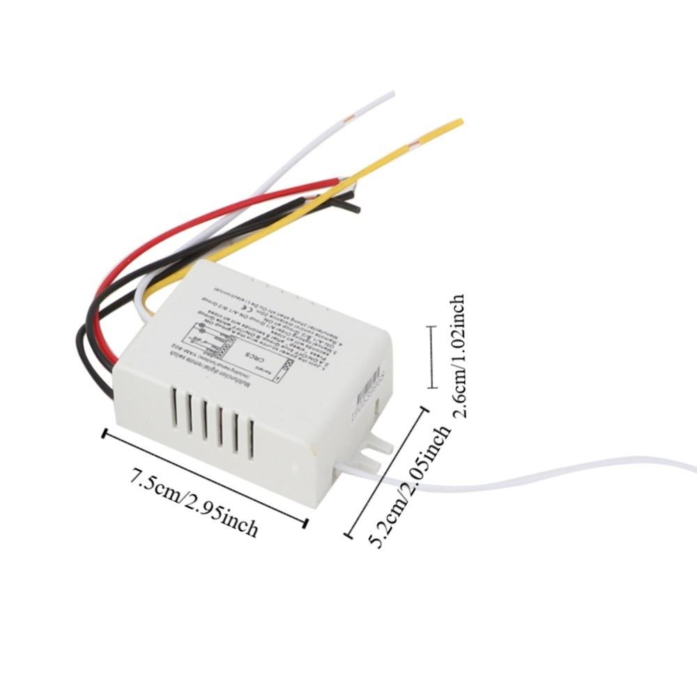 2/3/4 Ways Wall Remote Control Switch 220V ON/OFF Remote Control Kit ABS Flame Retardant Material Nominal 7A Relay