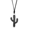Women'S Fashion Versatile Long Necklace Cactus Metal Premium Sweater Chain
