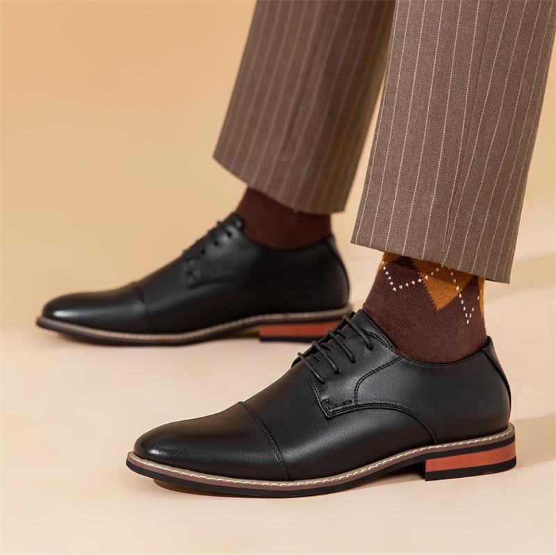 Fashion Men's Leather Shoes Classic Luxury Business Casual Formal Oxfords Shoes For Men Moccasin High Quality Suede Dress Shoes