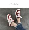Autumn 2025 Women's Genuine Leather White Sneakers - Round Toe, Low Top, Soft Sole, Non-Slip, Casual 