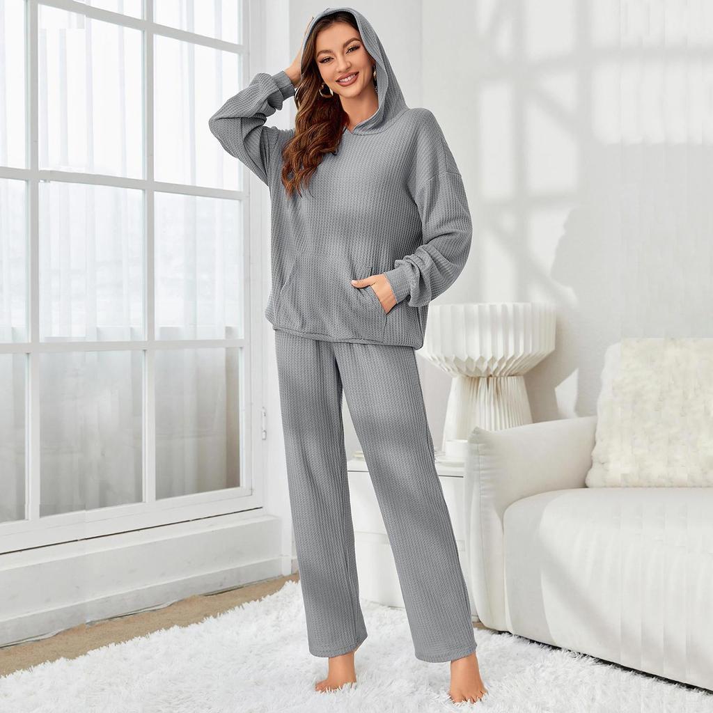 Pigiama Donna Oversize - Set 2 Pezzi, Manica Lunga, Cotone E Poliestere, Comodo Per La Notte - Foto 7