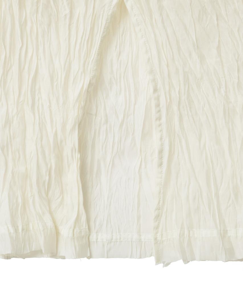 Noir For Woman Wrinkle Texture Long Skirt (Buttercream)