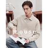 Lords Men's Long-Sleeve Wool-Blend Polo Shirt