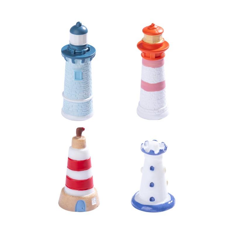 Mikro-Landschaft Mediterraner Leuchtturm Strand Landschaftsgestaltung Dekoration Ökologische Flasche Zubehör Miniatur Mini Ornamente