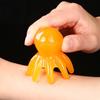 Pink Octopus Portable Scalp Massager Comb with Wide-Tooth Gua Sha Design