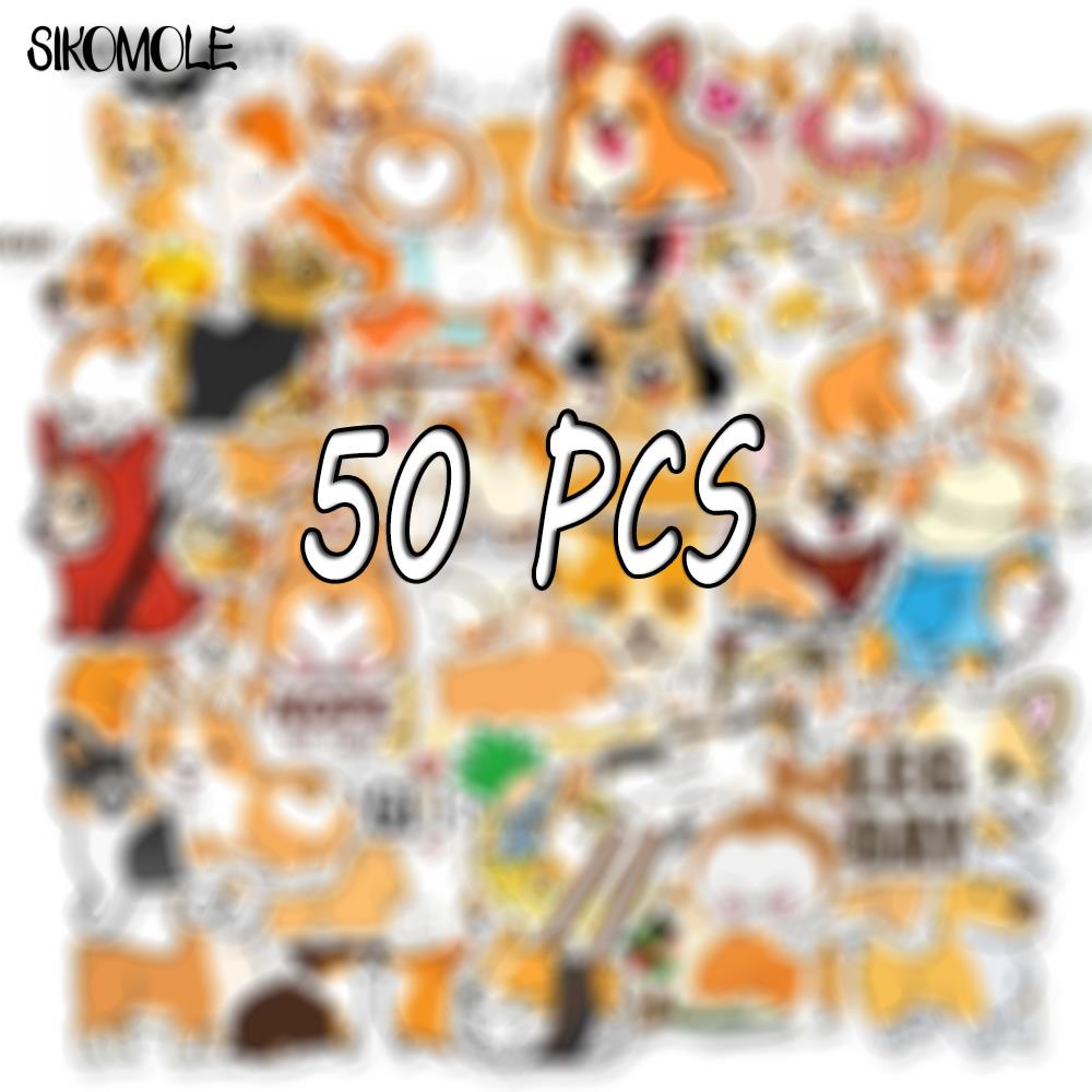 10 30 50PCS Cartoon Welsh Corgi Pembroke Stickers Cute Animals Dog DIY Moto Car Suitcase Laptop Skateboard Graffiti Sticker F5