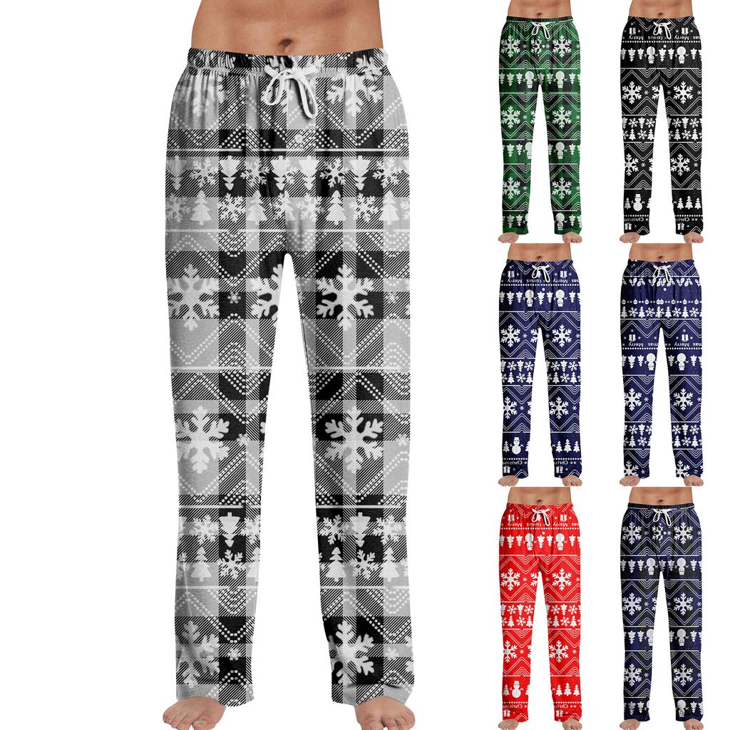 Anime Pajama Pants Sleepwear Casual Drawstring Elastic Waist Pants Comfy Straight Yoga Loose Trousers