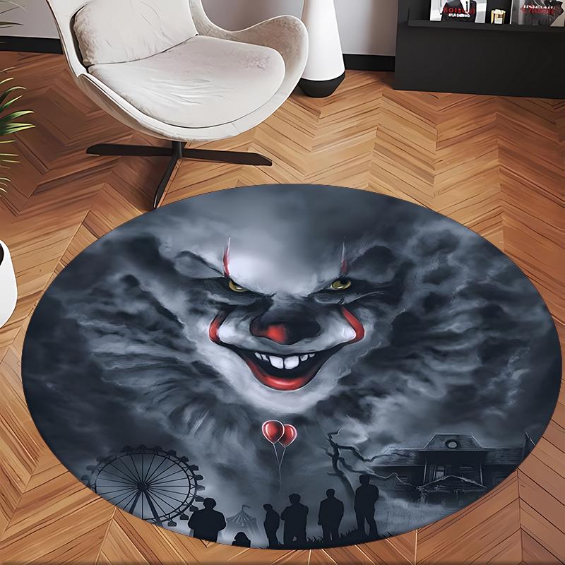 Pennywise (33) Round Office Rug Decorative Floor Rug for Office Bedroom Living Room and Home Space
