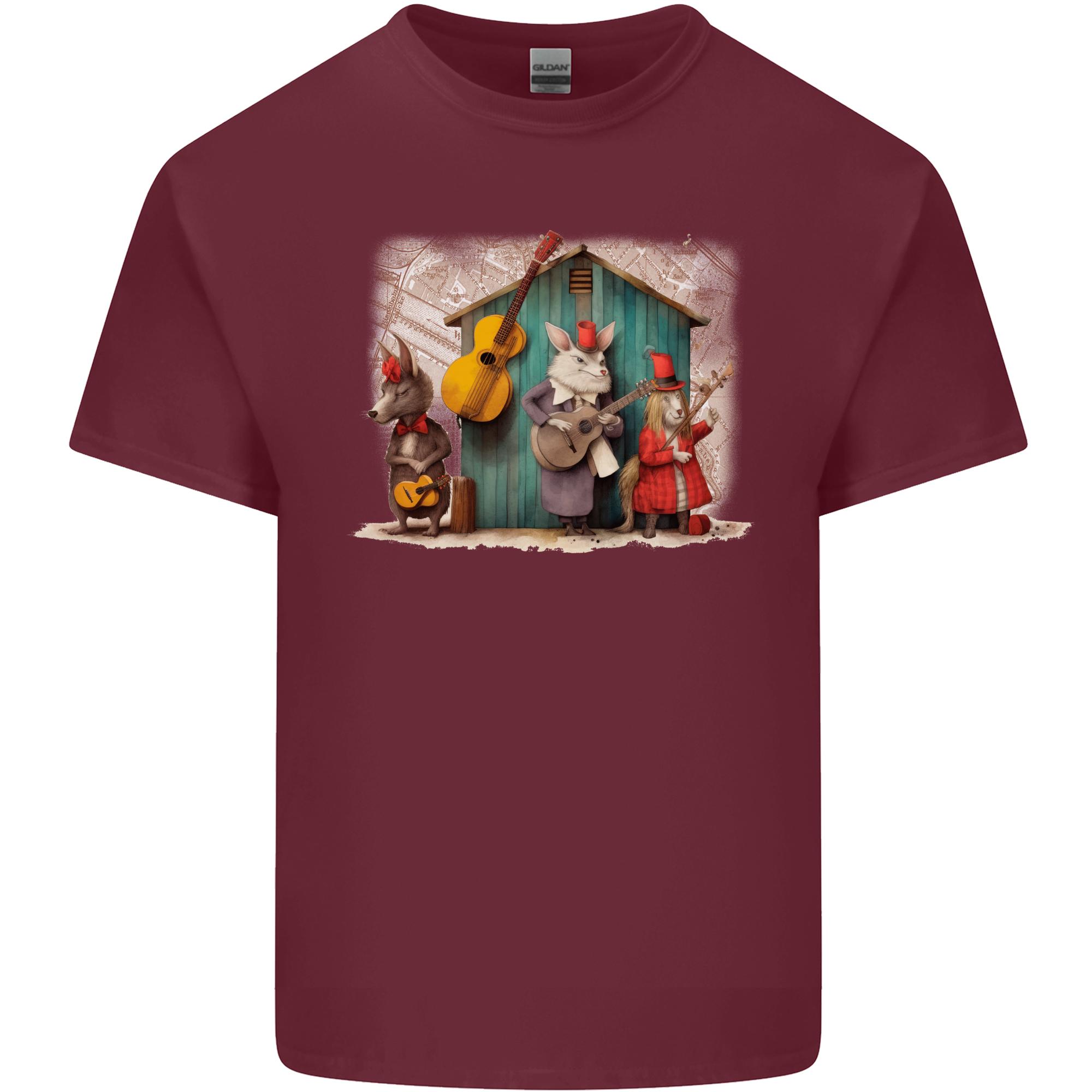Town Musicians Of BreUnisex Guitar Folk Unisexs Light Cotton Tshirt S