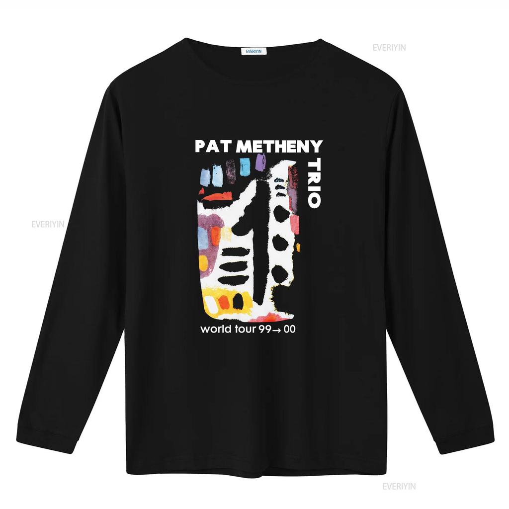 Vintage tričko Pat Metheny Trio World Tour 99 00 z roku 1999 vintage Vyprané Prodyšné Měkké Stylové pro muže Univerzální grafické