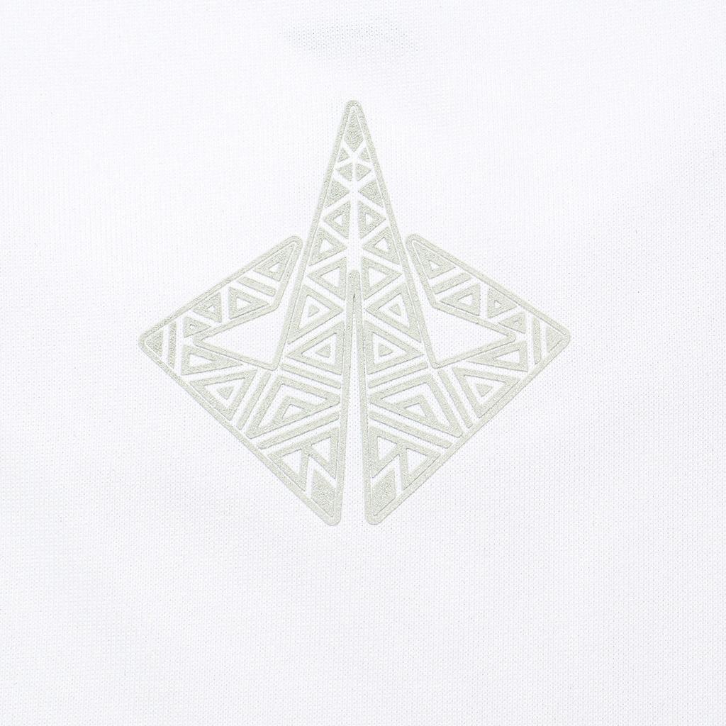 Li Ning Sports Basketball Collection T Shirt Men's Standard White Light Smoke Gray Print AHST299-2