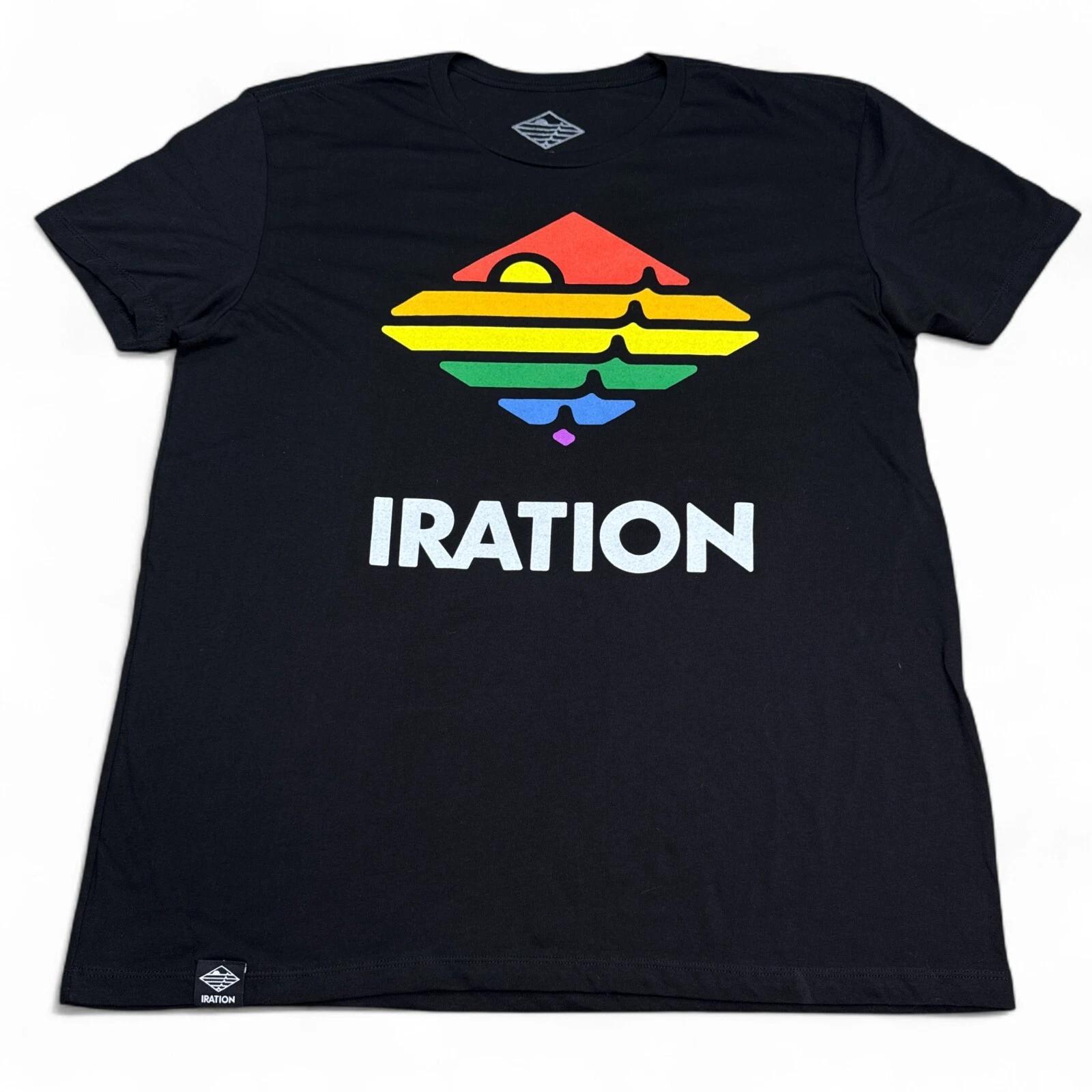 

Official IRATION Tee Shirt Adult Size XL Black Big Logo Reggae Ska Roots Band S