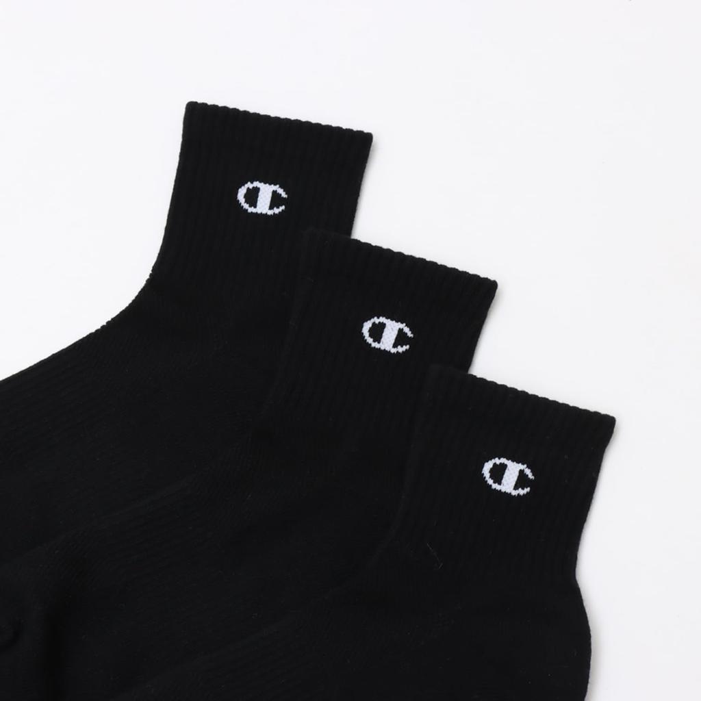 Champion Sada chodidel Antibakteriální a Jednobodové 3 páry Krátké cm Ponožky, Kryty, Ponožky, 3, Deodorizační, Logo, Ponožky, Doplňky, C3-XB721S, Pánské,