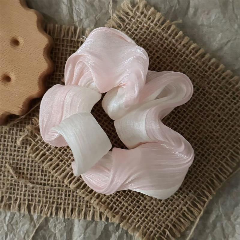 

Милый градиент цвета толстой кишки волос кольцо для женщин элегантный и простой модный нишевый дизайн веревки для волос девчачьи аксессуары для волос розовый