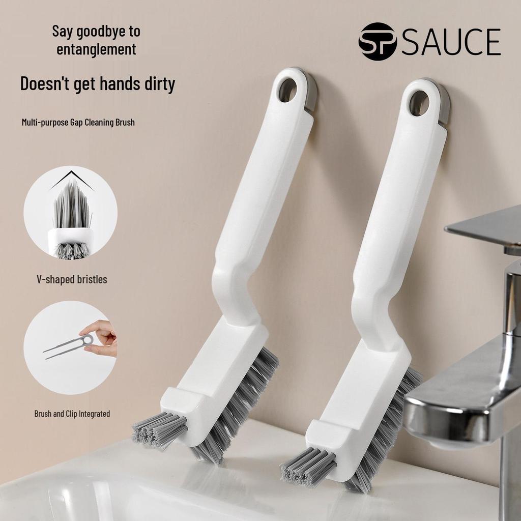 Multi-Functional Rotating Tile & Gap Cleaning Brush for Bathrooms