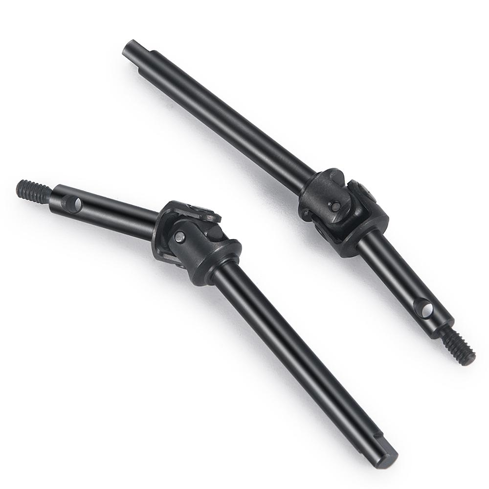 YEAHRUN 2PCS Steel CVD Front Axle Drive Shaft 48.5/52.5mm for 1:24 RC Crawler Car Axial SCX24 All Series Upgraded Parts