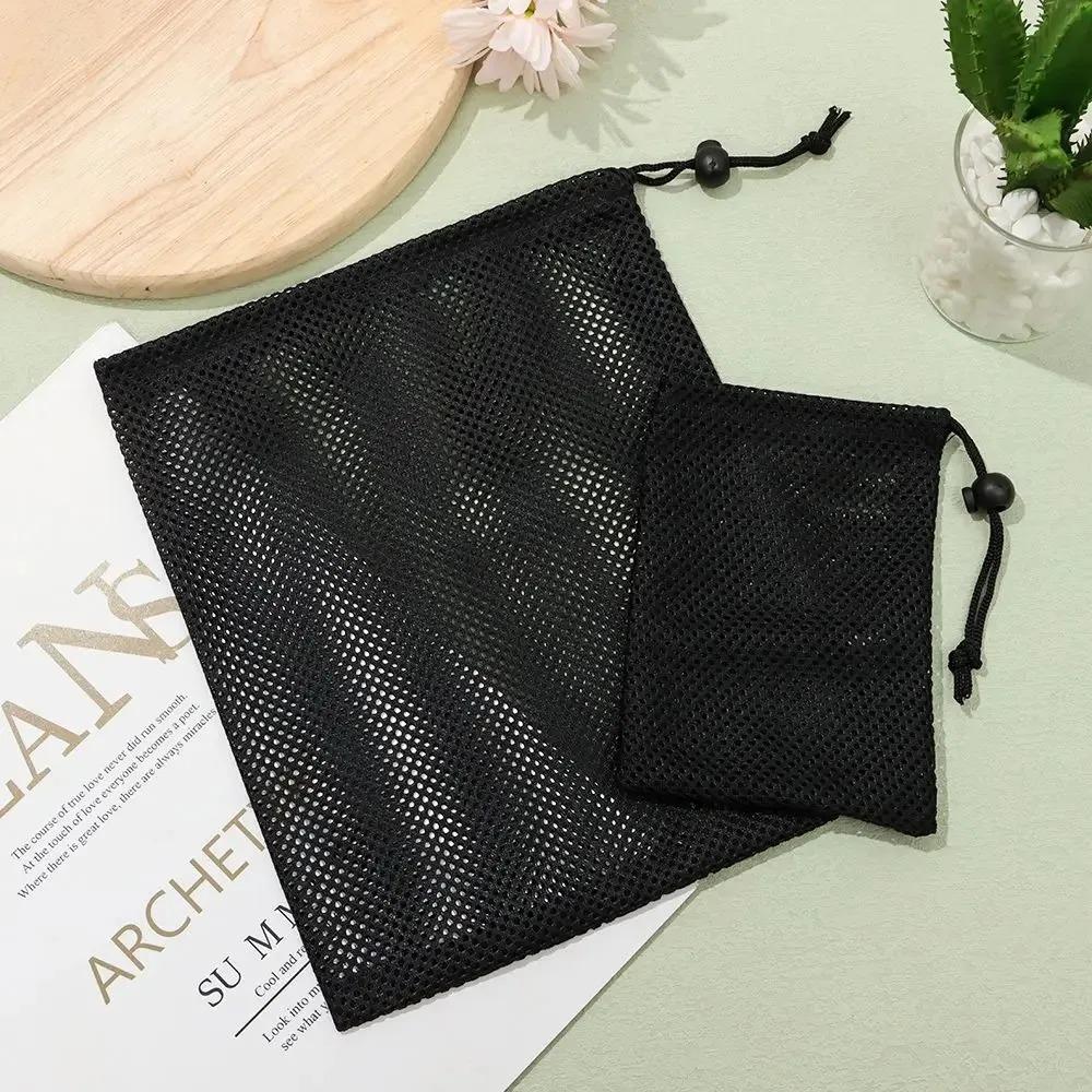 Oddychająca Wytrzymała Nylonowa Siatkowa Saszetka ze Sznurkiem do Przechowywania Wielofunkcyjna Domowa Podróżna Outdoorowa Kempingowa Saszetka Torba na Pranie