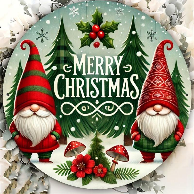 2D Flat Hanging Decorative Metal Sign Hand Painted Art