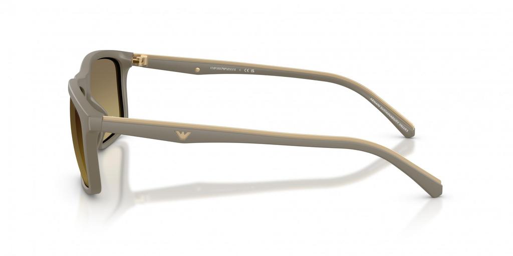 EMPORIO ARMANI matte gradient 5437G957 0EA4257U sunglasses, beige, brown, grey, 57mm,