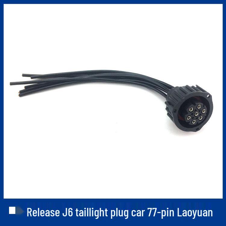 Compatible Headlight, Turn Signal, Fog & Tail Light Socket with Car Sticker for FAW Jiefang J6P