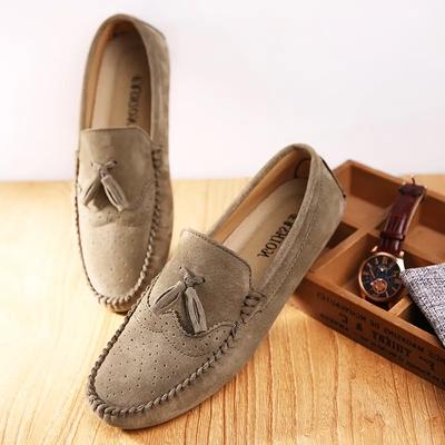 Modische Herren-Loafer, lässige Lederschuhe, Mokassins, flache Fahrschuhe