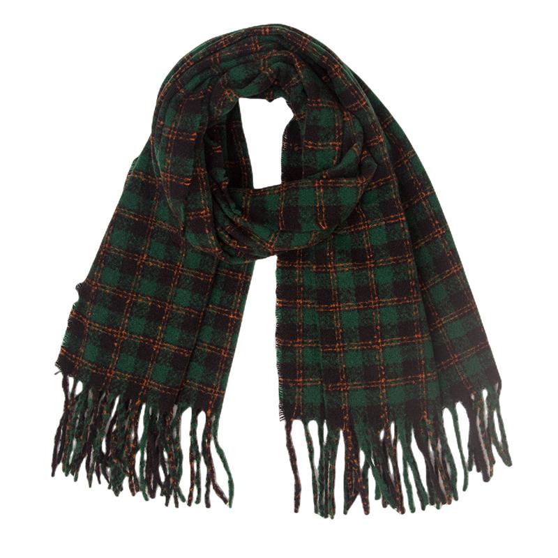 New Imitation Cashmere Women Scarf Winter Vintage Plaid Scarve Pashmina Tassel Mujer Female Foulard Bufanda Wrap Shawl Echarpe