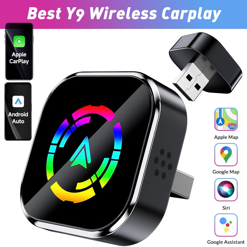 

Wireless CarPlay Adapter Supports Stream Media Play Videos music navigation phone Call By Plug Play Converts Wired To Wireless