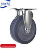 YuKerui 3-inch TPR Rubber Fixed Caster Wheel