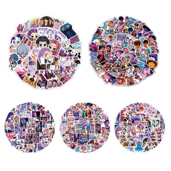 Cartoon Anime Stickers Set Rich Patterns Waterproof Decals Decorative DIY Notebook Phone Fridge Stickers for Bag