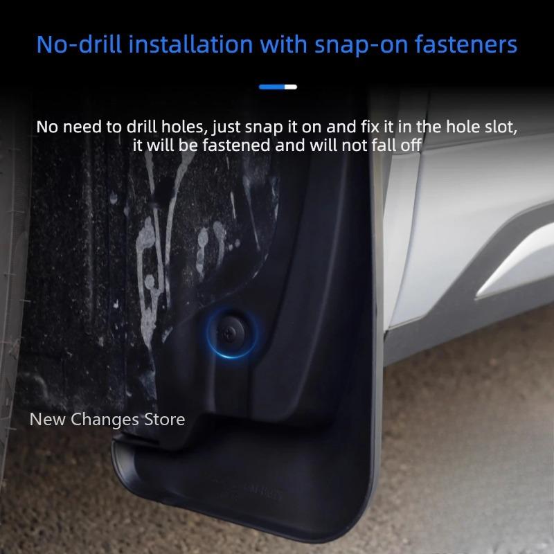 For Geely Galaxy Starship 7 Car Non-destructive Baking Paint Mudguards Front & Rear Wheels Fenders Auto Modify Accessories