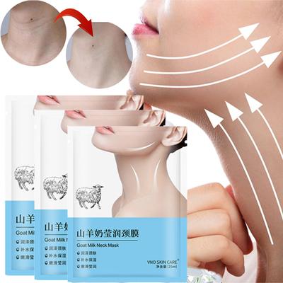 Goat Milk Neck Mask Collagen Firming Anti-Wrinkle Whitening Anti-aging Mask Beauty Moisturizing Lift Firming Neck Skin Care