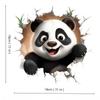 HD 3D Panda Car Stickers Scratch Covering UV Cartoon Car Body Door Stickers Personalized Creative 3D Electric Car Stickers