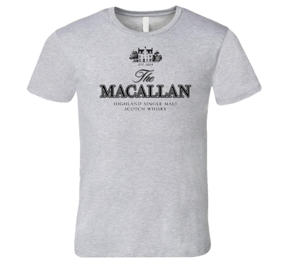 

Футболка с логотипом The Macallan Highland Single Malt Scotch Whisky Алкоголь Мужская Женская Топы 3XL