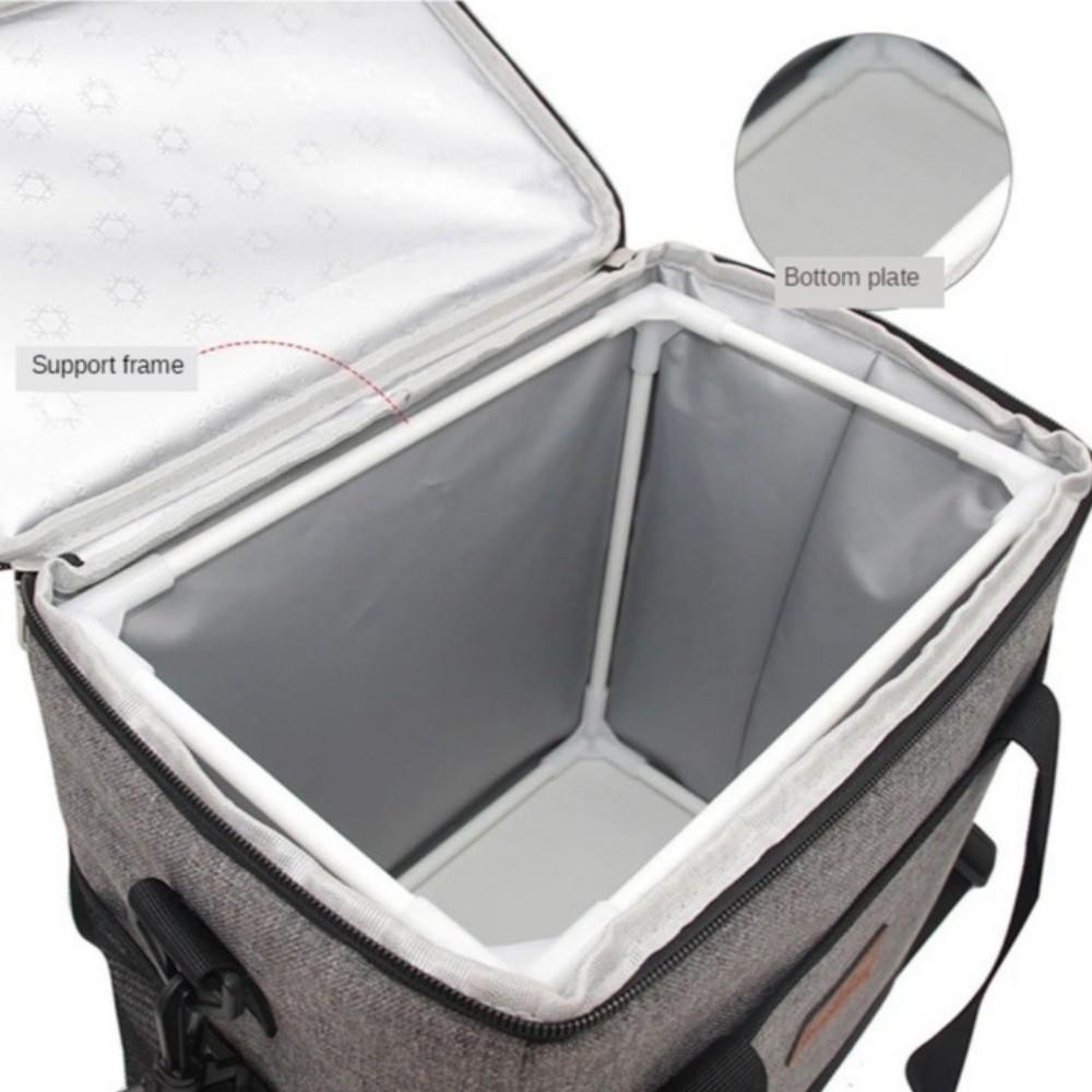 Collapsible Insulated Lunch Bag Sealed Picnic Cooler Bag  for Outdoor Travel Camping