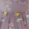 Girls Puff Sleeve Fairy Flower Princess Dress - Wedding & Formal Performance Wear
