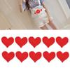 Patch Red Heart Shape Clothing Accessories Apparel Applique Patch Sticker Clothes Patch Patches
