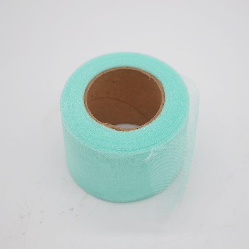 22m/lot 2" 5cm Shiny Tulle Roll Spool Fabric Tutu Skirt Chair Sash Bow Table Runner  Wedding Baby Shower Party Decorations