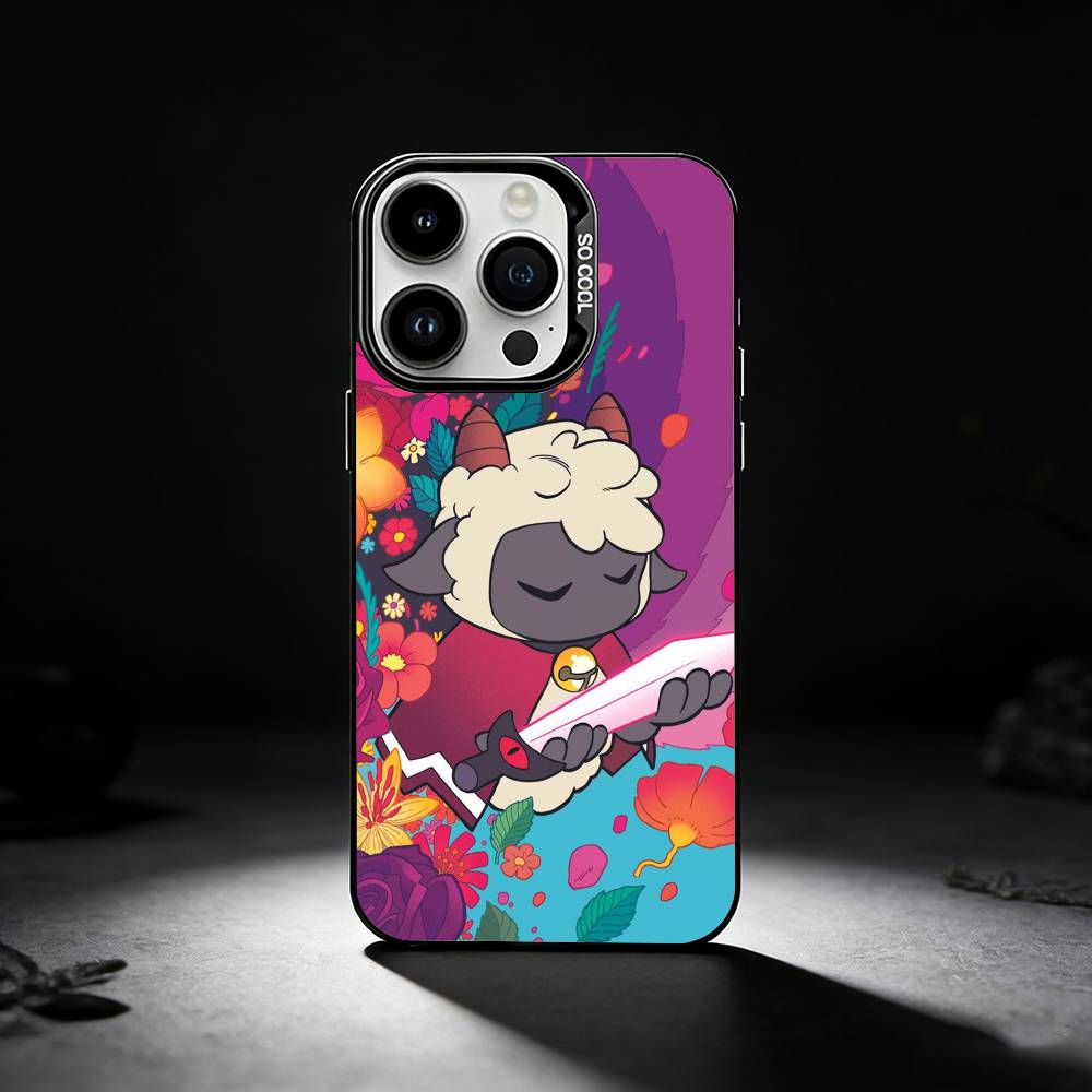 Cult Of The L-Lamb Game Phone Case For iPhone 17,16,15,14,13,12,11 Plus,Pro Max,XS,Colored silver phone case