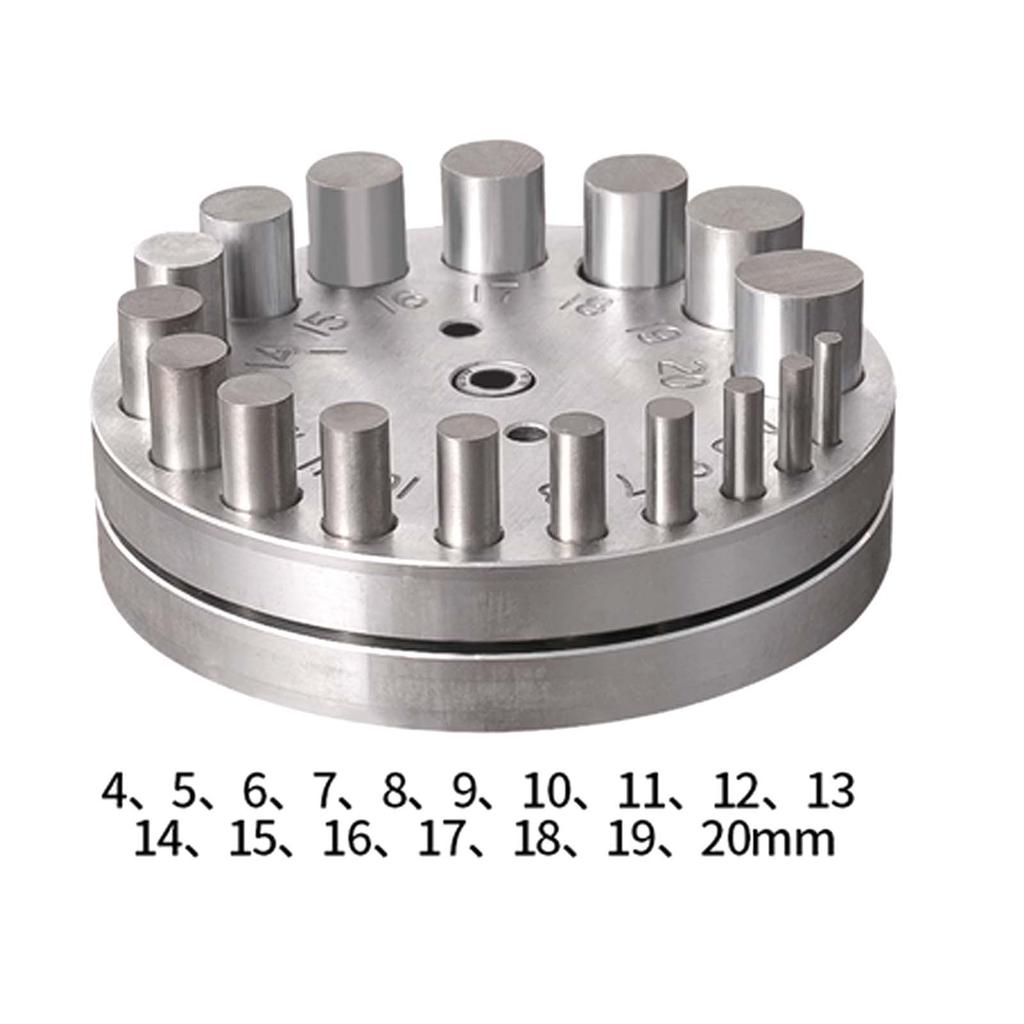 Gold Silver Hole Puncher, Manual Round Die Jewelry Making Processing Punching Forming Tool