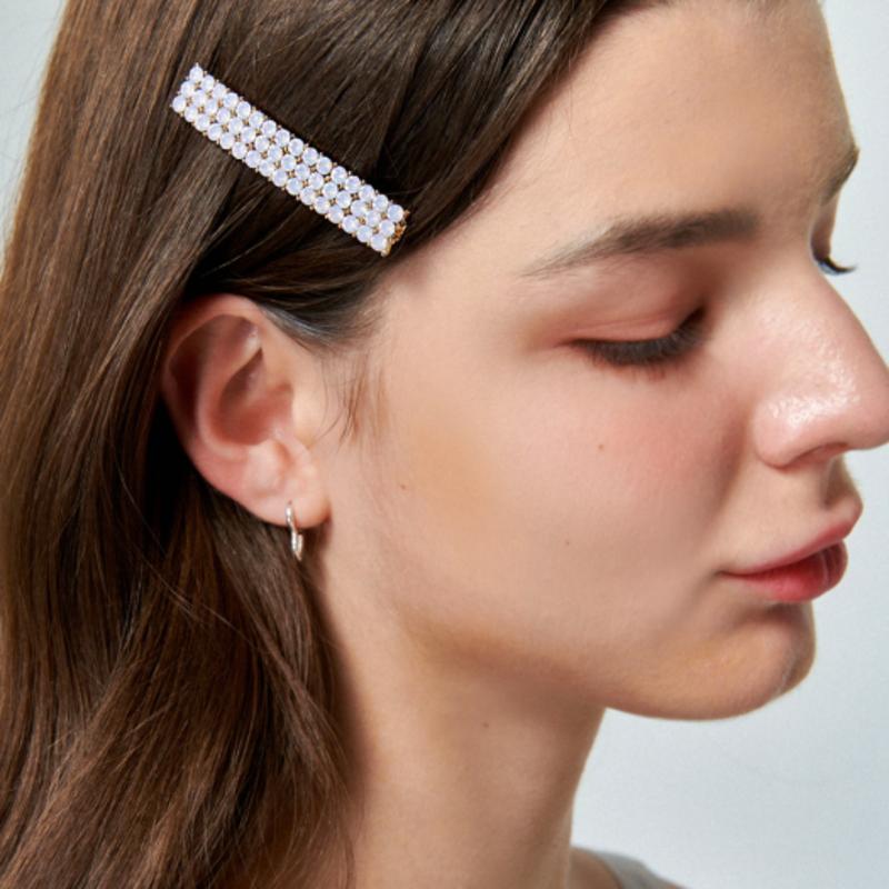 

UNI.J Pink Opal Pave Hair-clip Ia145 single