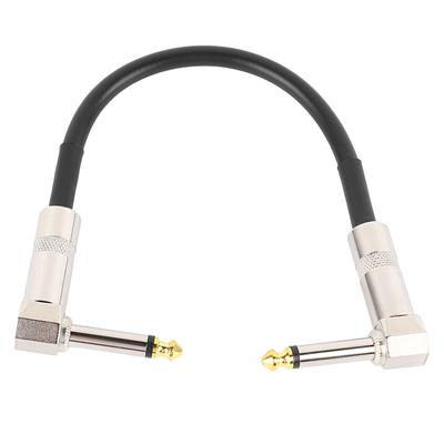 Guitar Patch Cable Right Angle Pedal Connector Wire 6.35mm Instrument Accessory for Bass Electric