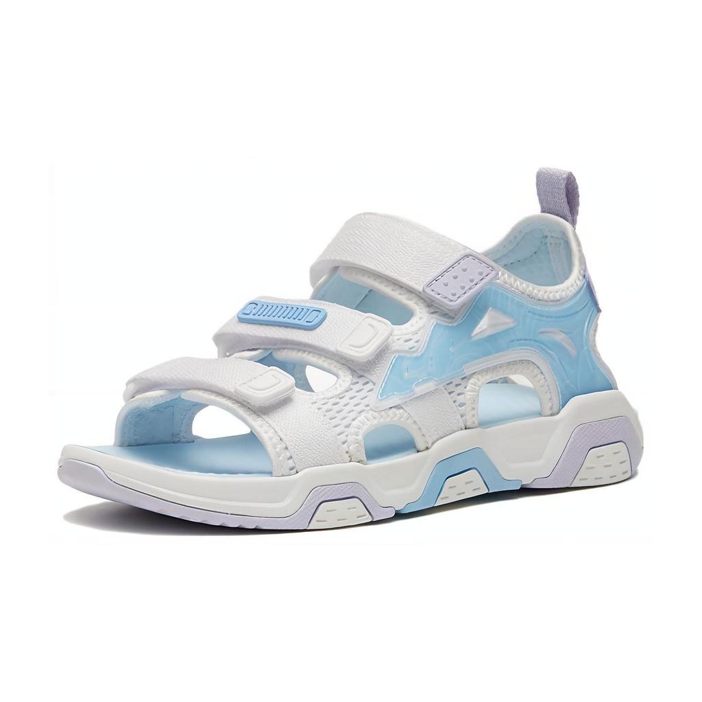 Anta Anti-Kick Shock Absorbing Childrens Sandals Kids Sandals White Blue 322326921-1