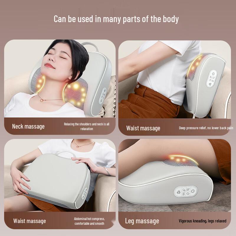 Enlong Rechargeable Multifunctional Neck & Back Kneading Massager