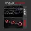 Onami 11th Generation Civic Air Conditioning Dial Ring Air Conditioning Vent Cover Interior Panel New CIVIC FL1 Aluminum Alloy 3P [Black] 11CIV-40-BK