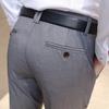 Men 'S Clothing Suit Trousers /High -Grade Pure Color Slim Fit Business /Leisure Thin Leg Pants 