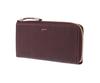 Genten Fresco Large Zipper Long Wallet (44313-94) In Cassis (Web-Exclusive Color)