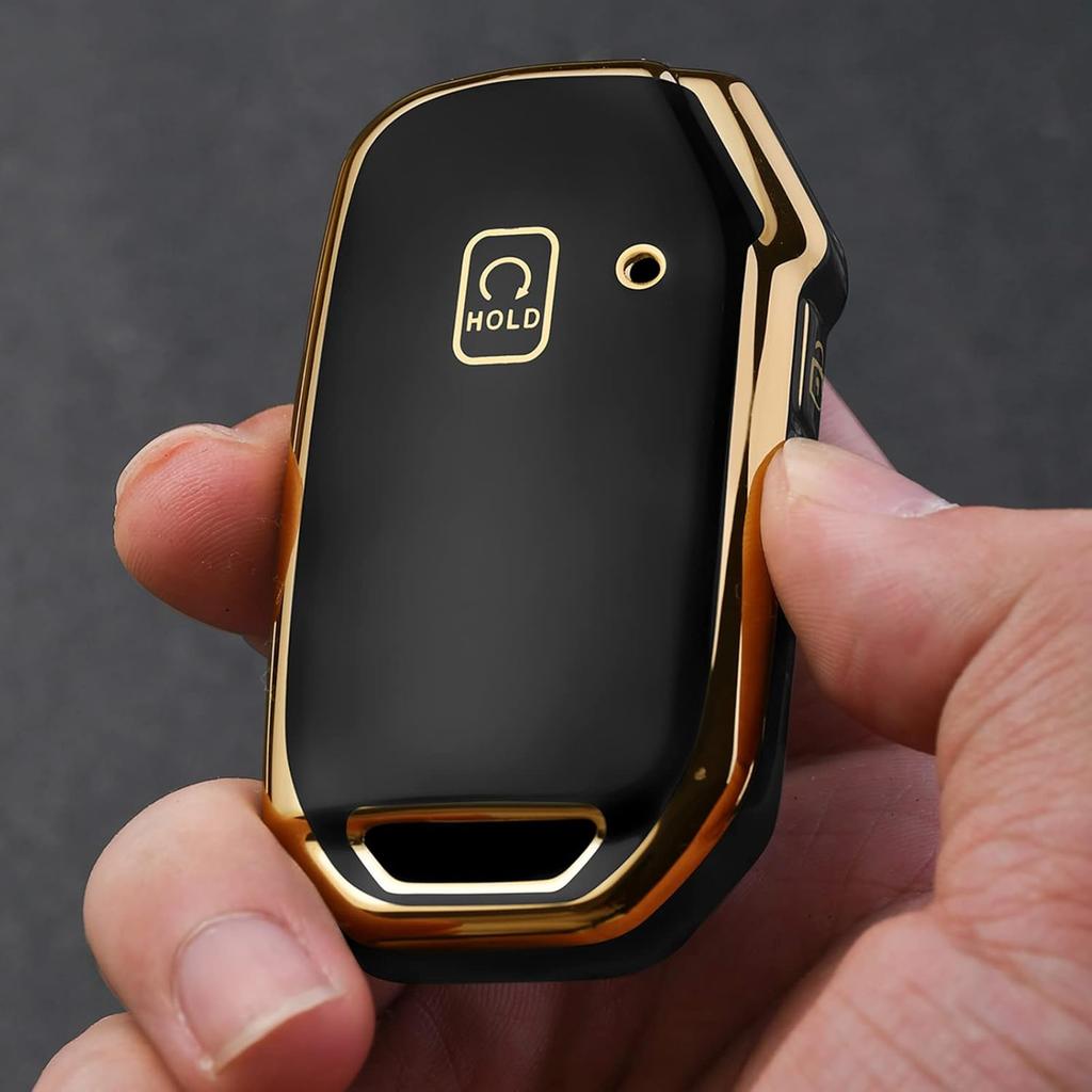 ELOHEI Key Fob Cover for Kia, Key Fob Case Accessories for 2019-2022 Kia Soul Forte Telluride K5/K3 Seltos NIRO Sportage Sorento Premium Soft TPU 360