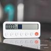 Self-Discipline Visual Kitchen Timer & Stopwatch - Electronic Clock Reminder, White
